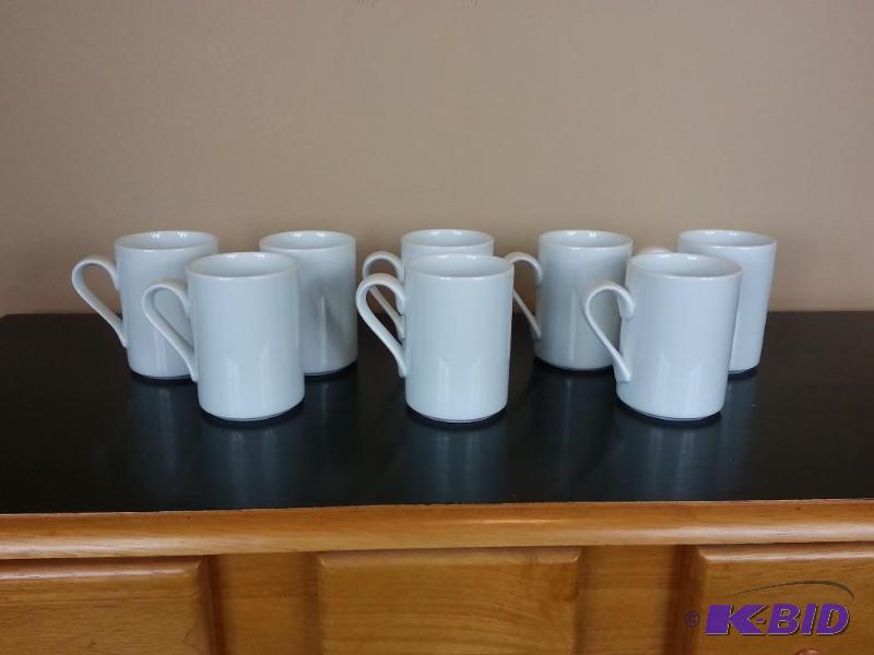 lot 48 image: Set of (8) Dansk Bistro Coffee Mugs