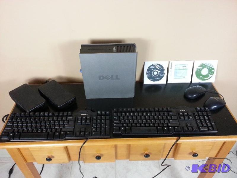 lot 74 image: Dell Optiplex 760 Dual Core Processor w (2) Dell Keyboards  (2) Dell Mice  Authentic Microsoft