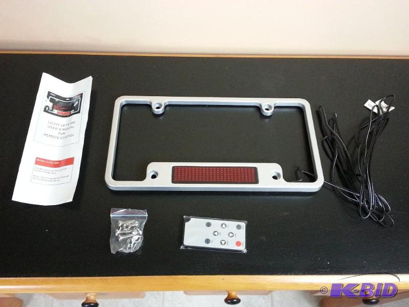 lot 81 image: Smart Planet Flash Frame - Customizable Digital License Plate Frame