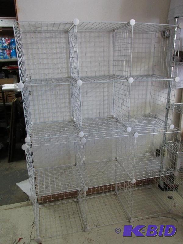 lot 114 image: Put Together Shelving - Wire Racks