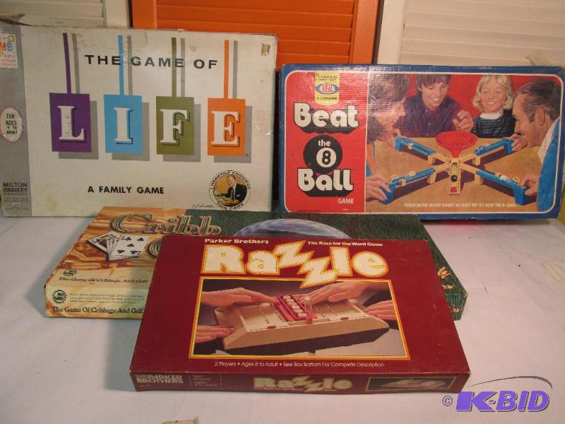lot 123 image: Four Games for the Family,  Check them out