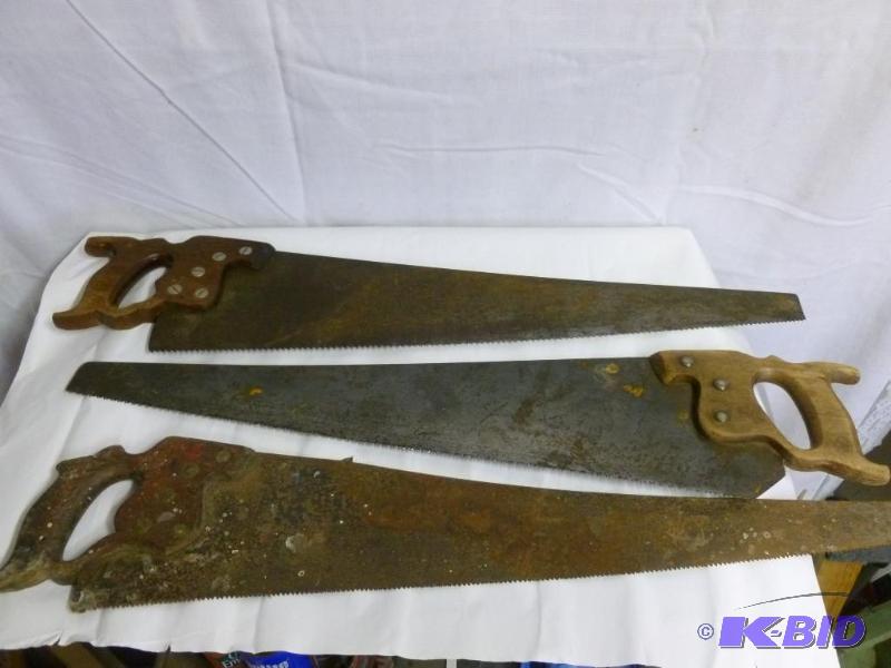 lot 13 image: Three Hand Saws