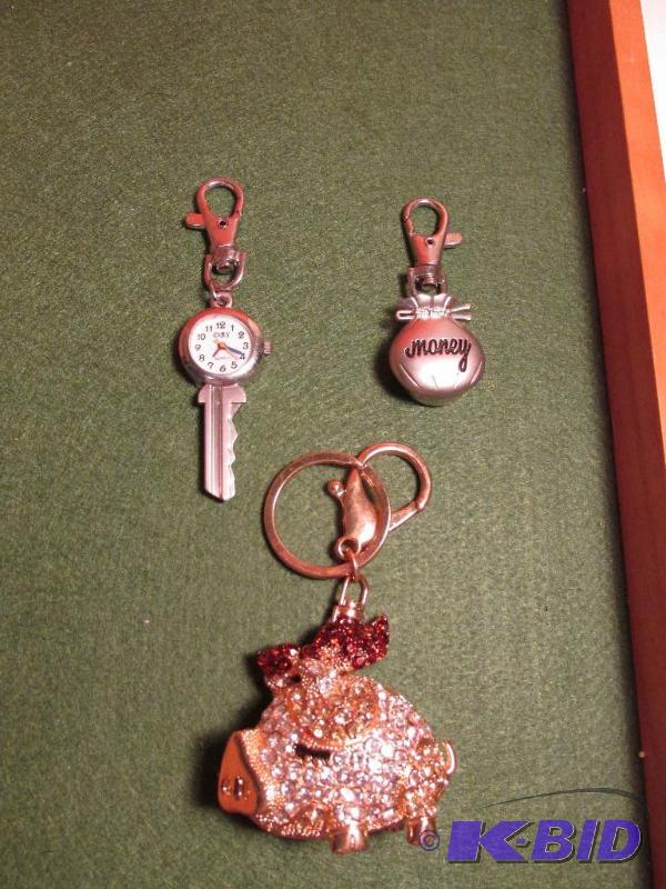 lot 137 image: Two Watches and A Key Chain with Bling