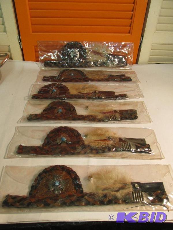 lot 148 image: 6 Western Hat Bands