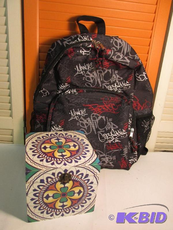lot 155 image: Backpack and Unique Box