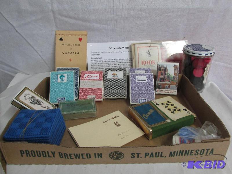 lot 157 image: Booklets for Canasta, Whist, Rook and Playing Cards