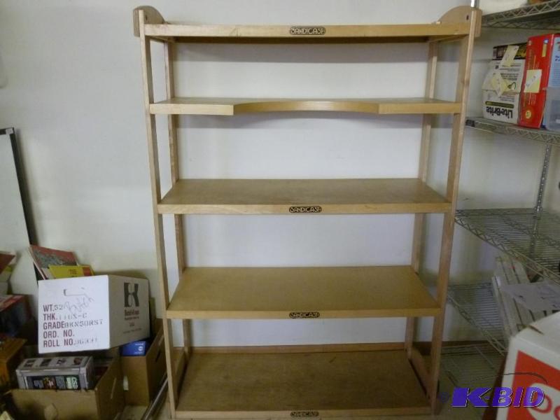 lot 3 image: Wooden Display Shelf