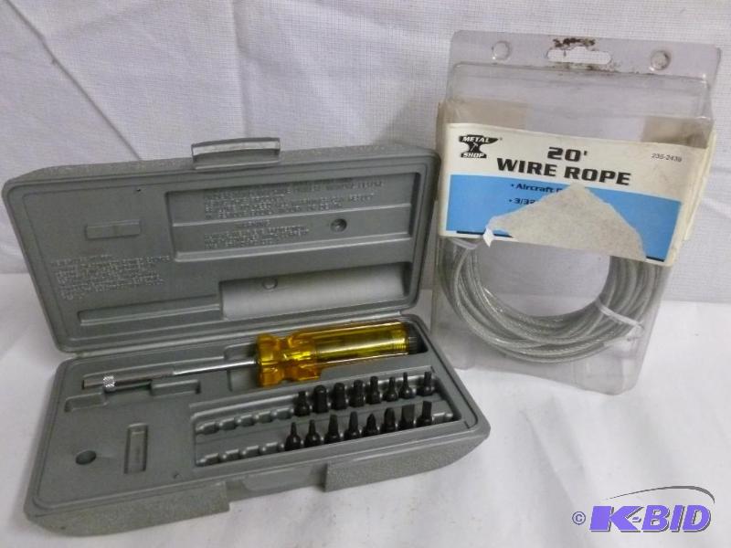 lot 40 image: Wire Rope partial Driver Set