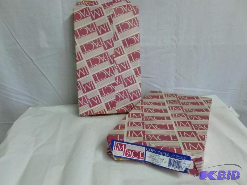 lot 74 image: Two Reams of 8 12X14 White Copy Paper