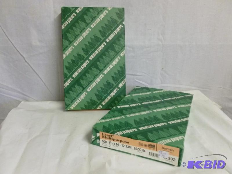 lot 75 image: Two Reams of 8 12X14 Color  Copy Paper