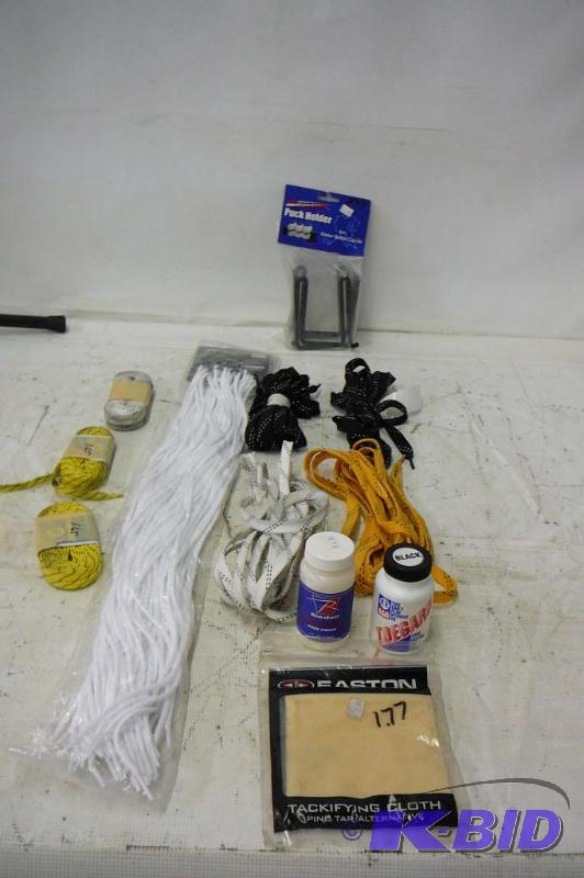 Lot of Misc Hockey Stuff Bootlaces Shoe Fin...