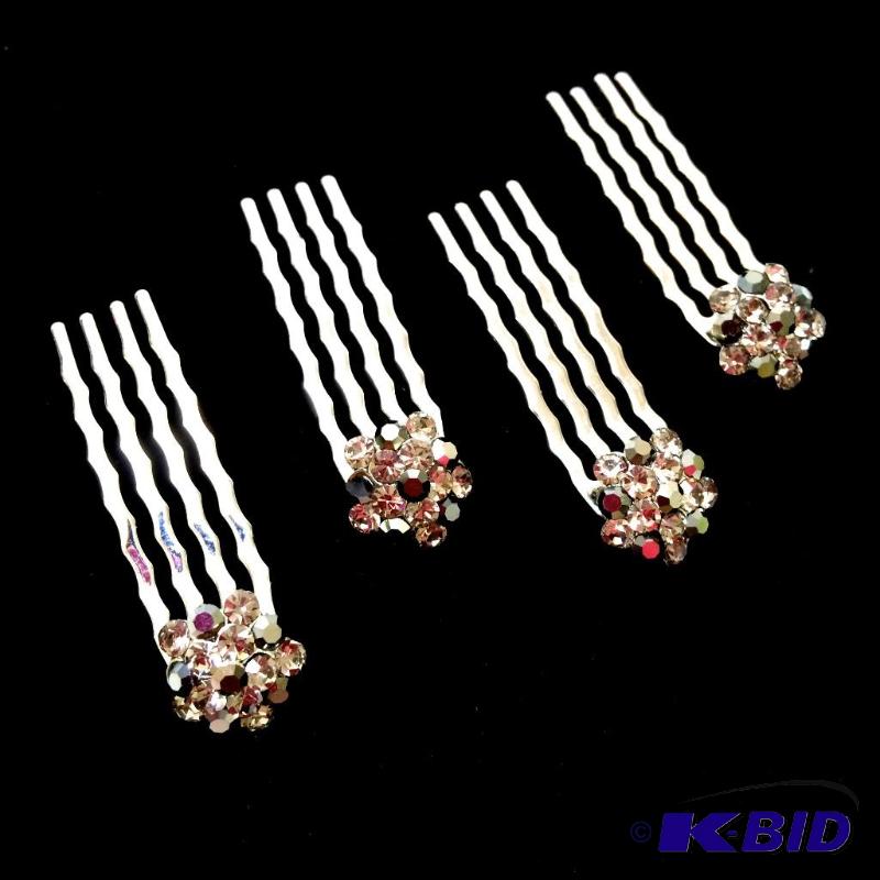 lot of 4 small hair combs fashion