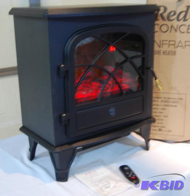 lot 28 image: RedCore Electric Infrared Stove Heater, 750 ...
