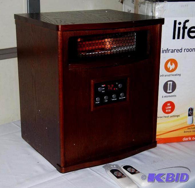 lot 32 image: Lifepro by Lifesmart Infrared Heater, 1500 wa...