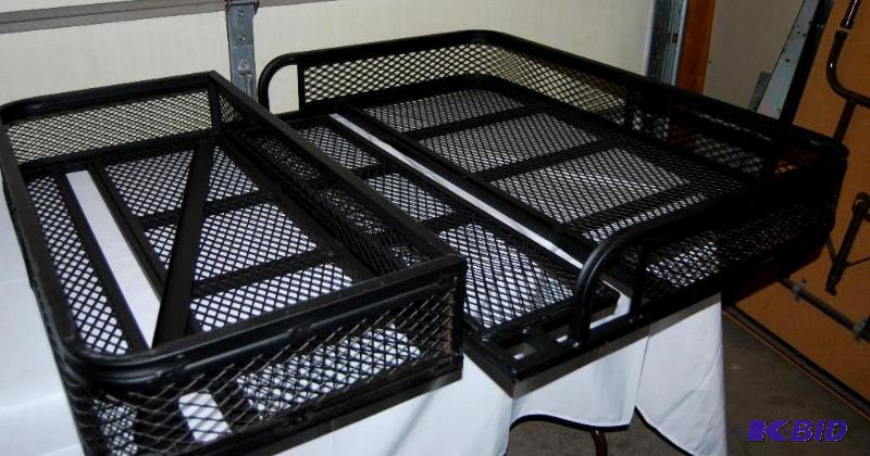 lot 6 image: ATV Front and Rear Basket Set, universal fit,...