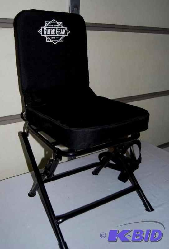 lot 62 image: Swivel Blind Chair, oversized padded seat, su...