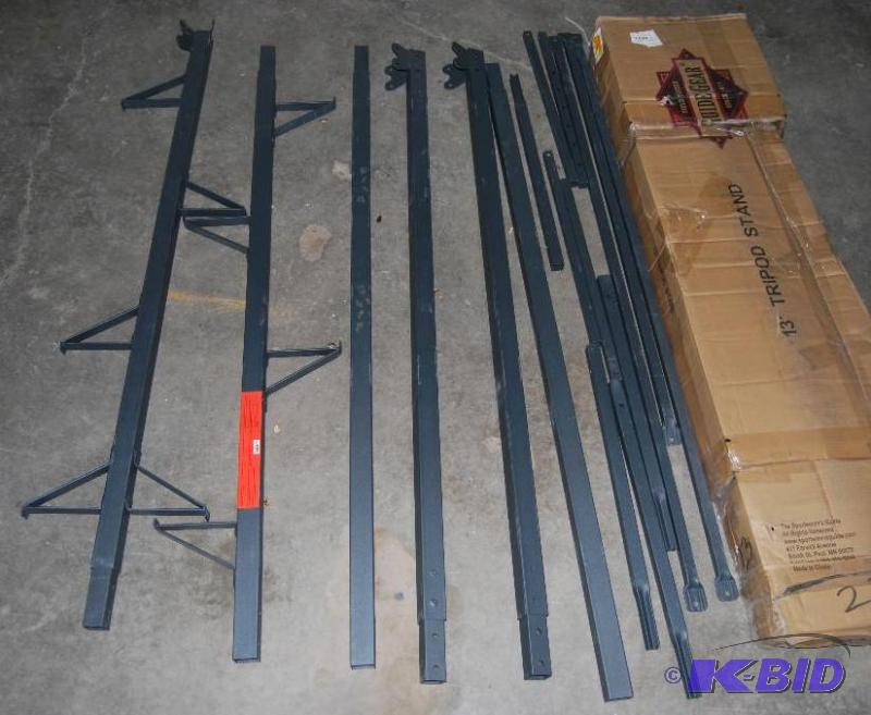 lot 65 image: 13 Tripod Deer Stand, file photo, missing pa...