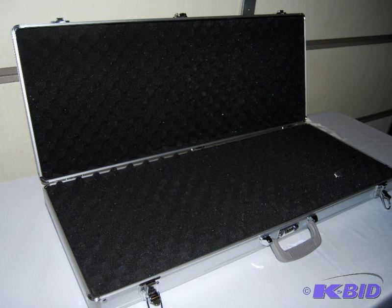 lot 75 image: AR- 15 Aluminum Assault Rifle Case, draw tigh...