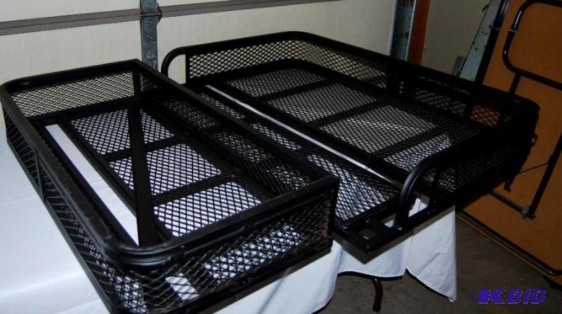 lot 8 image: ATV Front and Rear Basket Set, universal fit,...