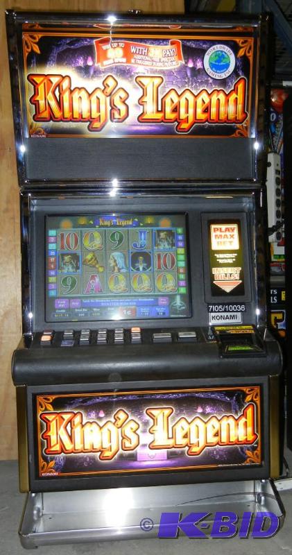 lot 1008 image: KONAMI HERCULITE KINGS LEGEND VIDEO SLOT MACHINE