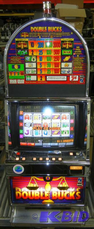 lot 1013 image: IGT I-GAME DOUBLE BUCKS VIDEO SLOT MACHINE