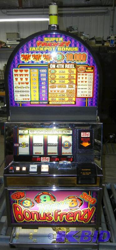 Winning bid slot machine for sale