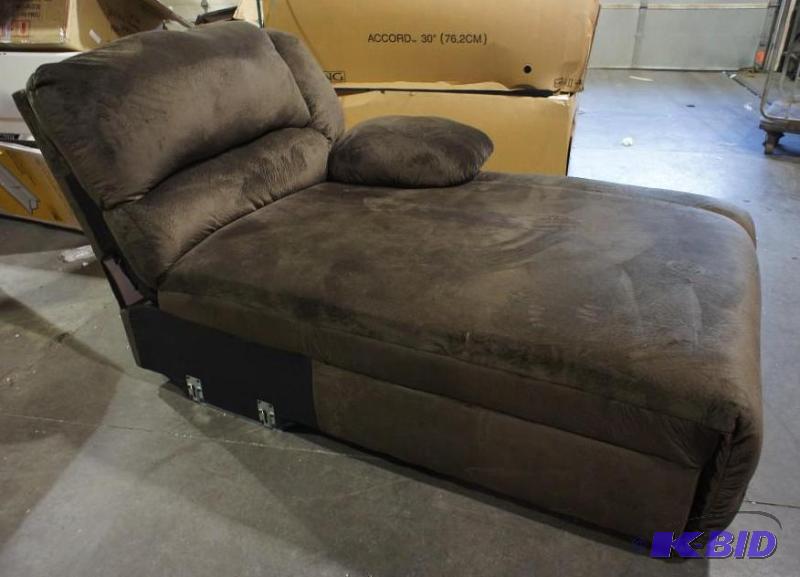 lot 25 image: New Ashley Signature Chaise Lounge Section&nb...