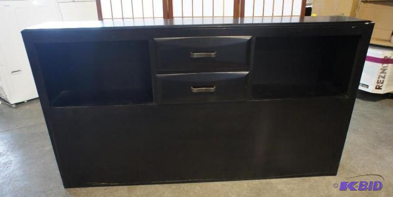 lot 34 image: New Ashley Signature Storage Headboard - MSRP...