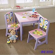 lot 12 image: Butterfly Design Kids Table and Chair - Missi...