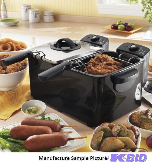 lot 128 image: Dual Deep Fryer - Ginnys Brand Double Deep F...