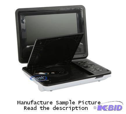 lot 158 image: GPX DVD Player - Has 12V car adapter, remote,...
