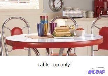 lot 16 image: Retro Table Top - Top Only - Table has white ...
