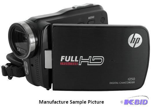 lot 178 image: HP Digital Camcorder - Black - Model t250 - F...