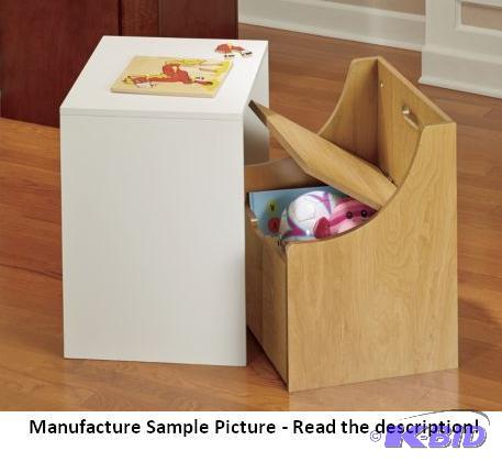 lot 183 image: Kids Nesting Desk and Chair - White and pickl...