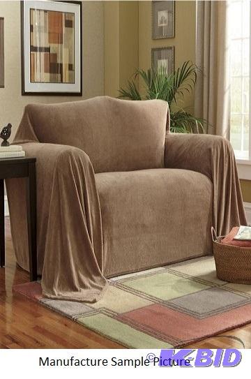 lot 23 image: Furniture Throw - Chair - Color is wheat - 70...