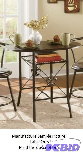 lot 42 image: Fleur De Lis Bistro Table - Table Only - Air...