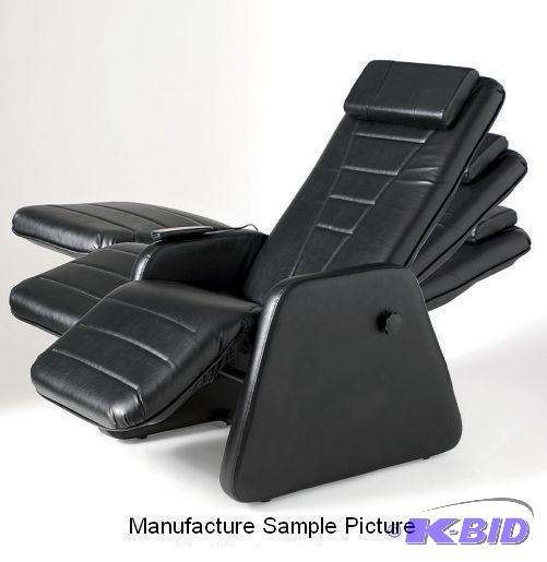 lot 61 image: Black Like Leather Zero Gravity Massage Chair...
