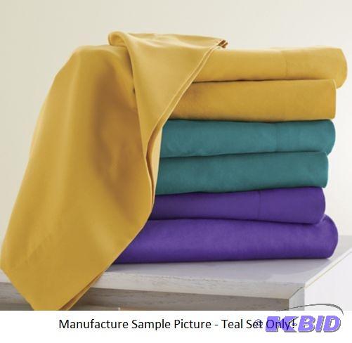 lot 7 image: Divatex&nbspMicrofiber Sheet Set - King - Te...