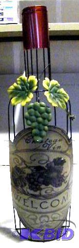 lot 73 image: Wine Bottle Wall Hanging - Approximately 20&q...