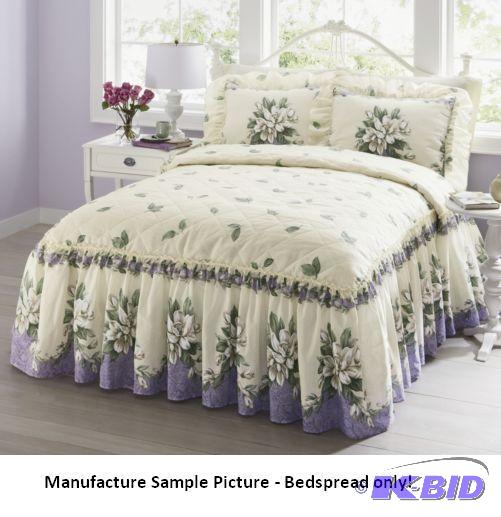 lot 83 image: Melissa Quilt Top Bedspread - Queen - Lilac -...