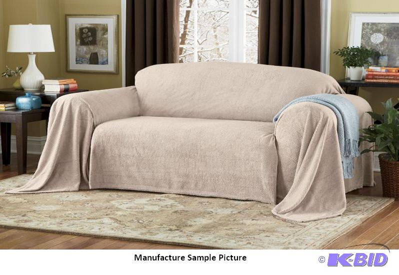 lot 95 image: Furniture Throw - Sofa - Natural color - Supe...