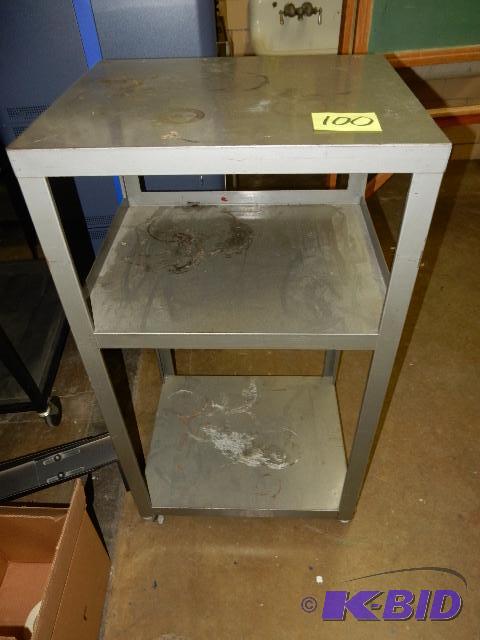 lot 100 image: Metal AV Cart