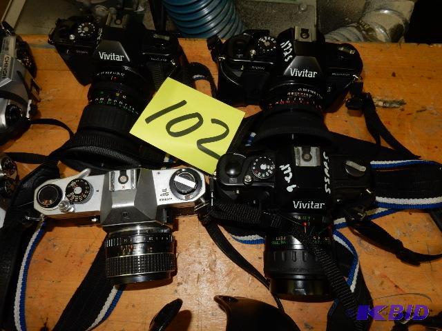lot 102 image: 4, 35 MM Cameras
