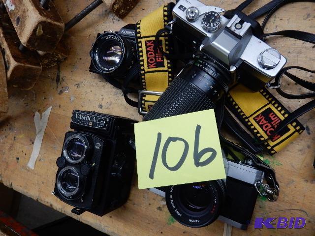 lot 106 image: 4, 35 MM Cameras