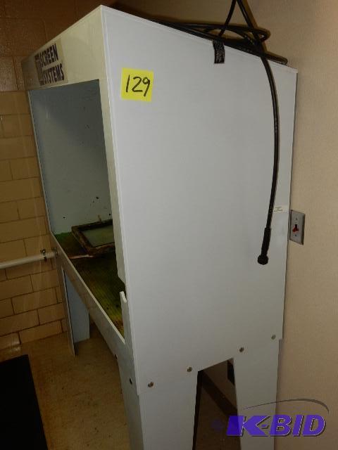 lot 129 image: Screen Printing Washing booth