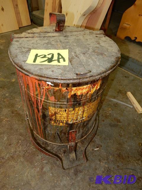 lot 132A image: Hazardous waste bin.
