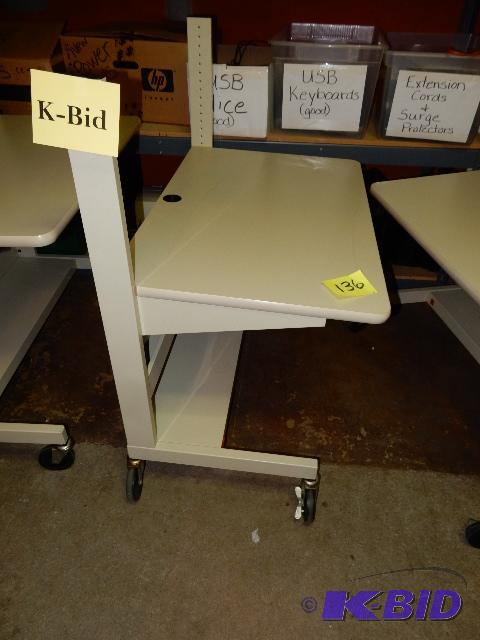 lot 136 image: Metal Rolling Desk