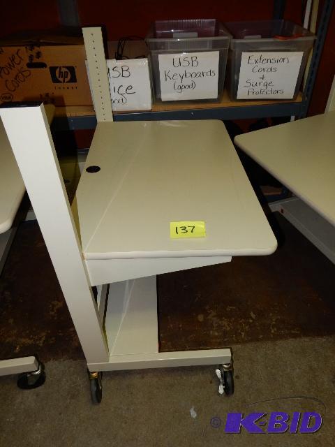 lot 137 image: Metal Rolling Desk