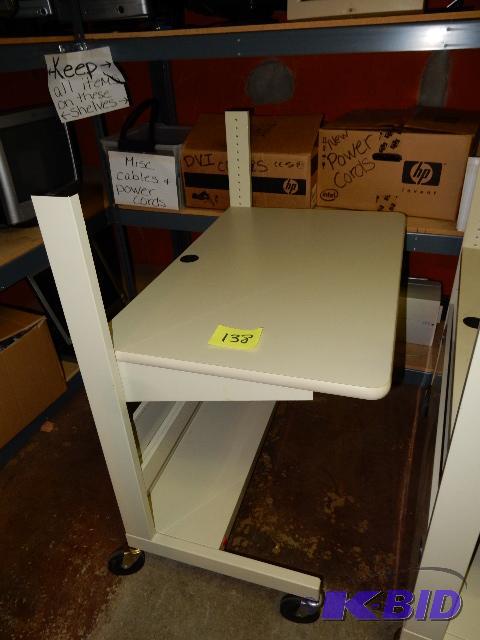 lot 138 image: Metal Rolling Desk