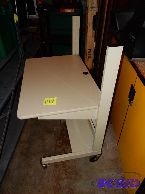 lot 147 image: Metal Rolling Desk